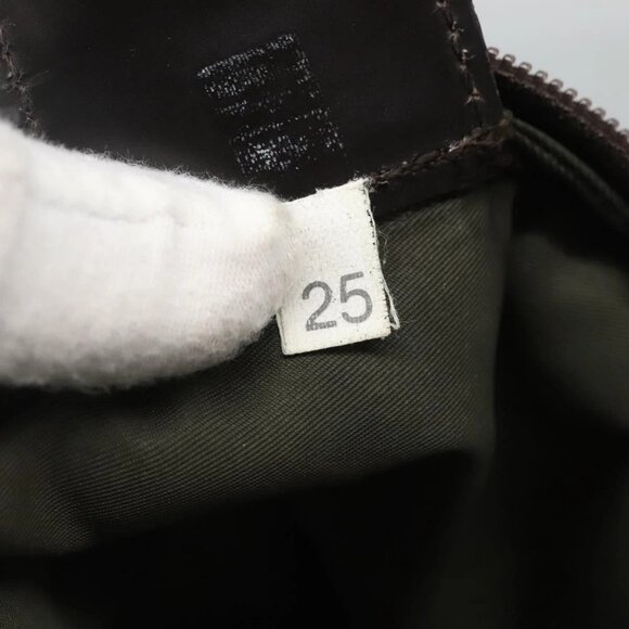 PRADA Shoulder Bag Nylon Khaki Silver Auth - Picture 11 of 15